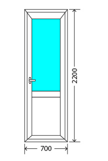 Балконный блок: дверь KBE Эталон 58 Звенигород