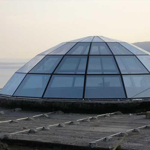Ремонт стеклянного купола Звенигород