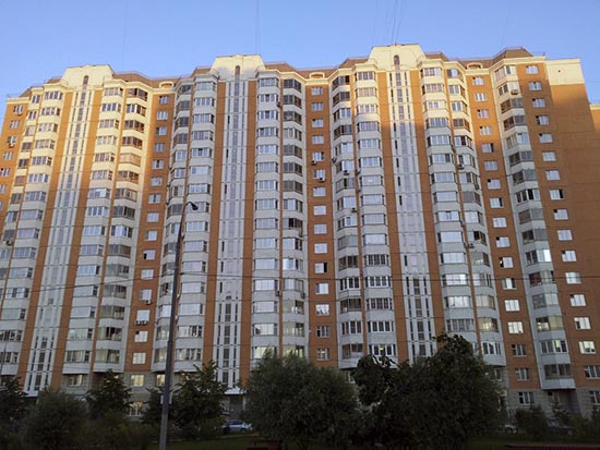 Остекление балконов и лоджий в доме серии П44Т Звенигород