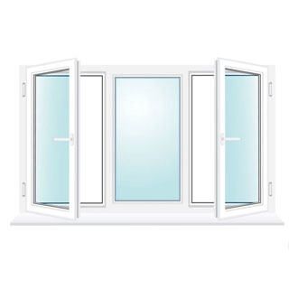 Окно ПВХ 2050 x 1415 - REHAU Delight-Design 40 мм Звенигород